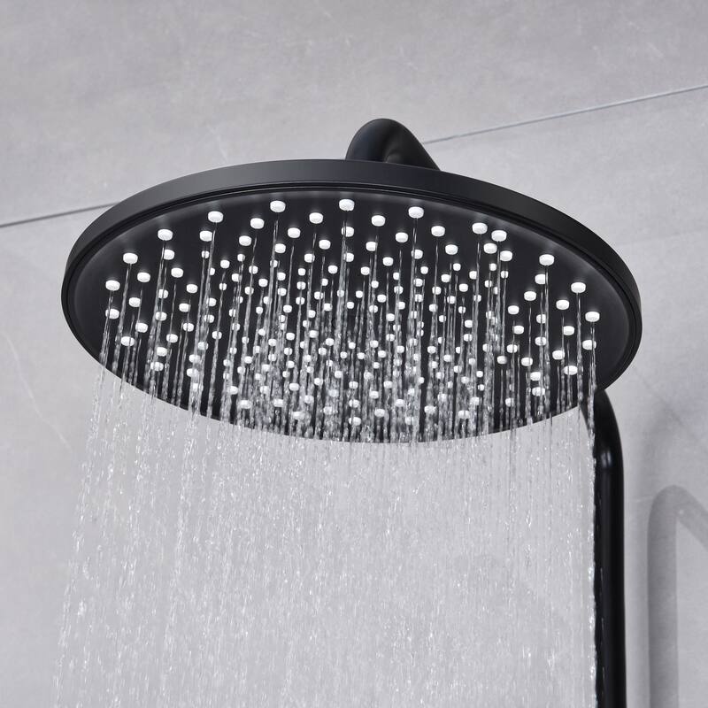Wall-Mounted Complete Shower System with Rough In-Valve