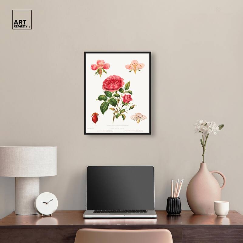 Rose and its parts (1872) Canvas by Art Remedy