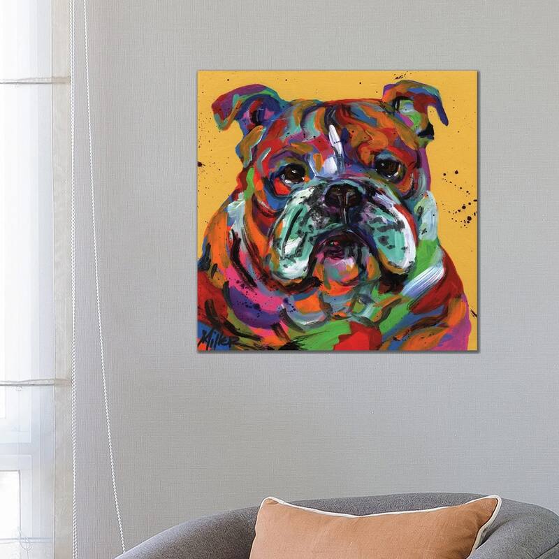 iCanvas "Bulldog Ben" by Tracy Miller Canvas Print - 26x26x1.5