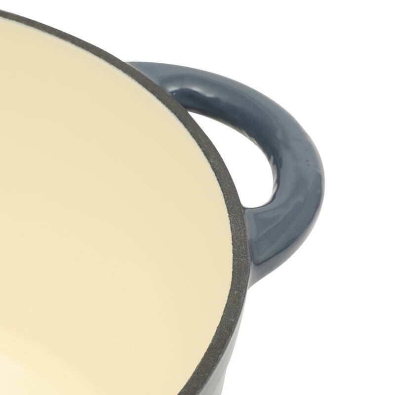 Gibson Home Enameled Cast Iron Dutch Oven Pot with Lid