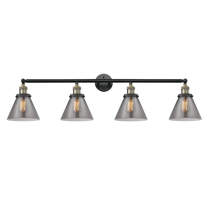 Innovations Lighting Large Cone 4 Light 44" Wide Bathroom Vanity Light