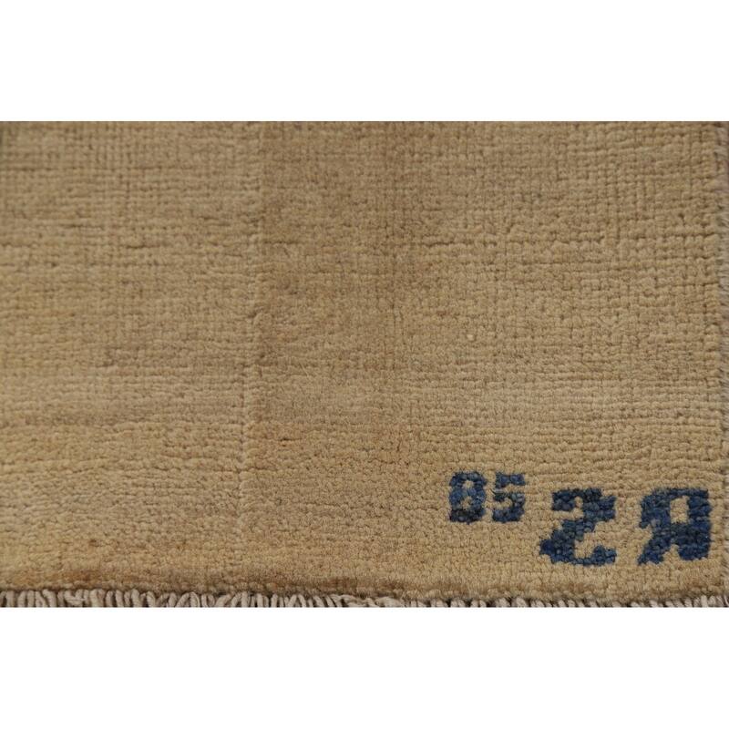 Gabbeh Modern Rug Hand-Knotted Contemporary Wool Carpet - 2'0"x 3'0"