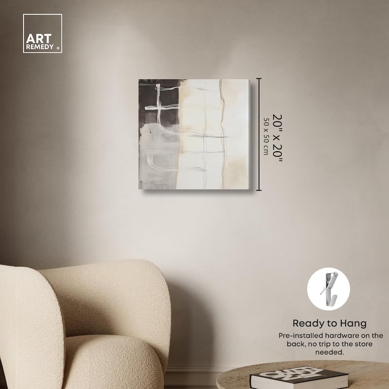 Gestural Glyphs I Canvas by Art Remedy, Gallery Wrapped