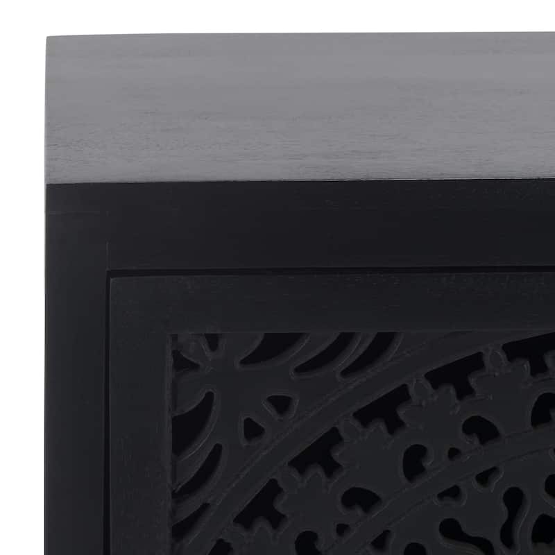 SAFAVIEH Shyann Single-Door Carved Nightstand