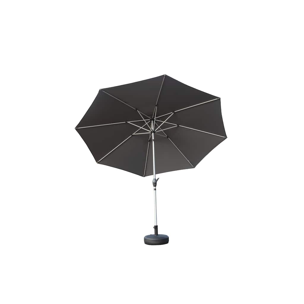 9FT Outdoor Umbrella with Push Button Tilt, Crank, and Wind Vent, UV Protection Waterproof for Garden, Deck, Pool
