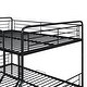 preview thumbnail 6 of 8, Full XL Over Queen Metal Bunk Bed with 2 Drawers,Stylish Metal Frame Bed,Easy Assembly],Black