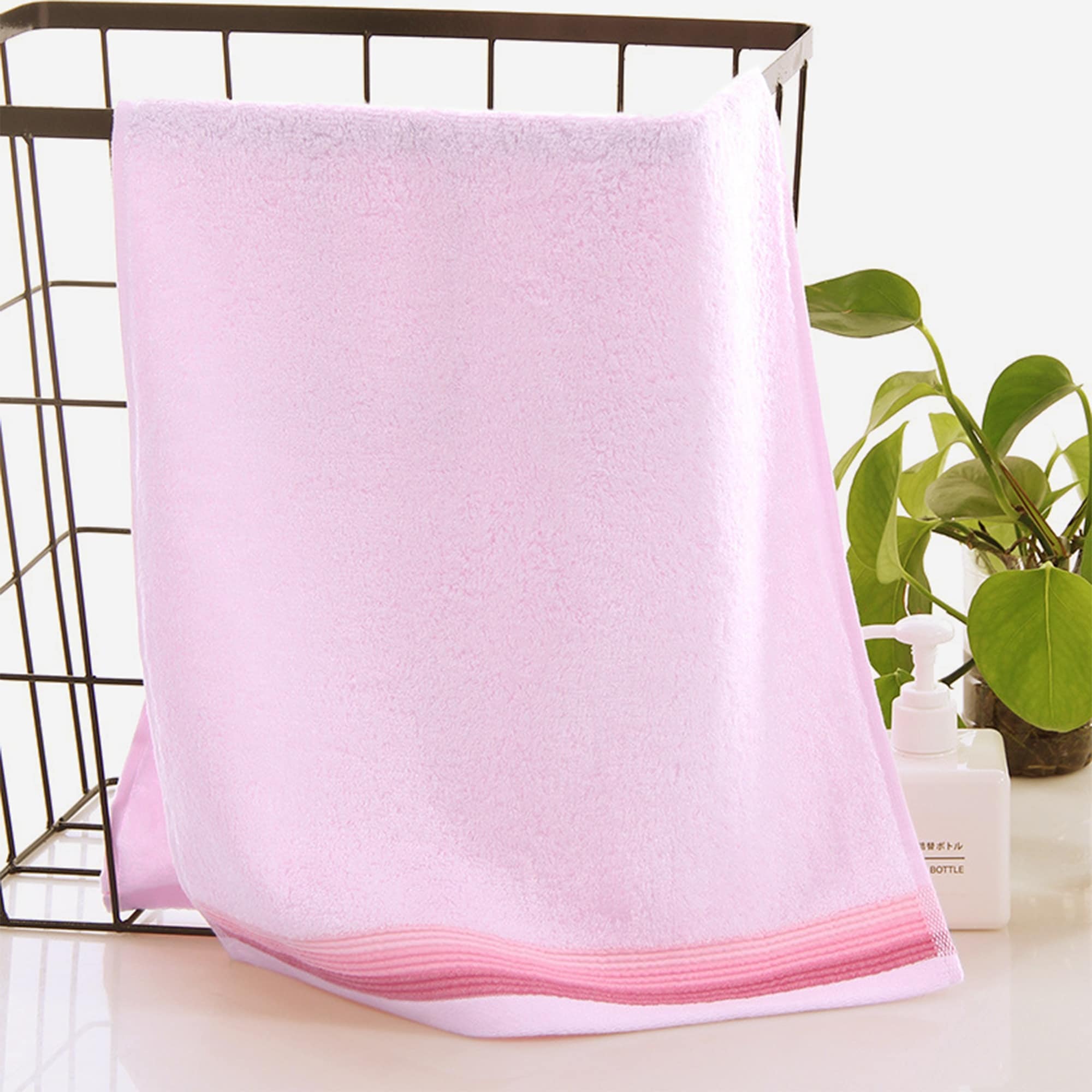 Hand Towels for Bathroom Cotton Striped Pattern Absorbent Soft