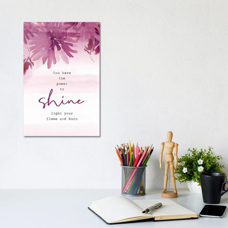 iCanvas "Power To Shine" by Stephanie Ryan Canvas Print - 12x8x0.75