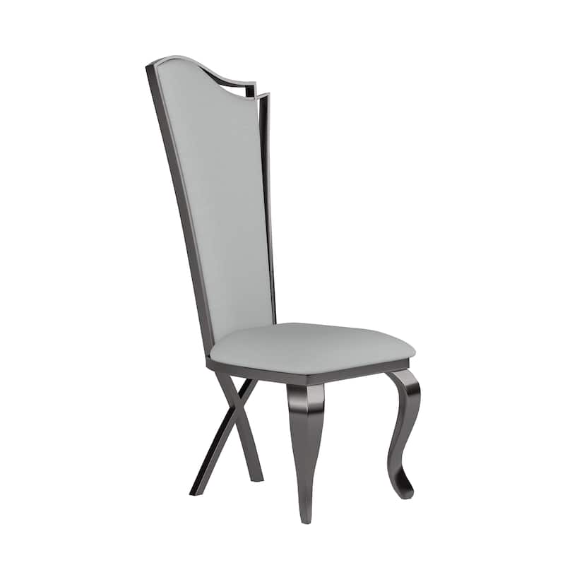 Somette Nikki Tall-Back Dining Chairs with Cabriole Legs, Set of 2 - Dining height