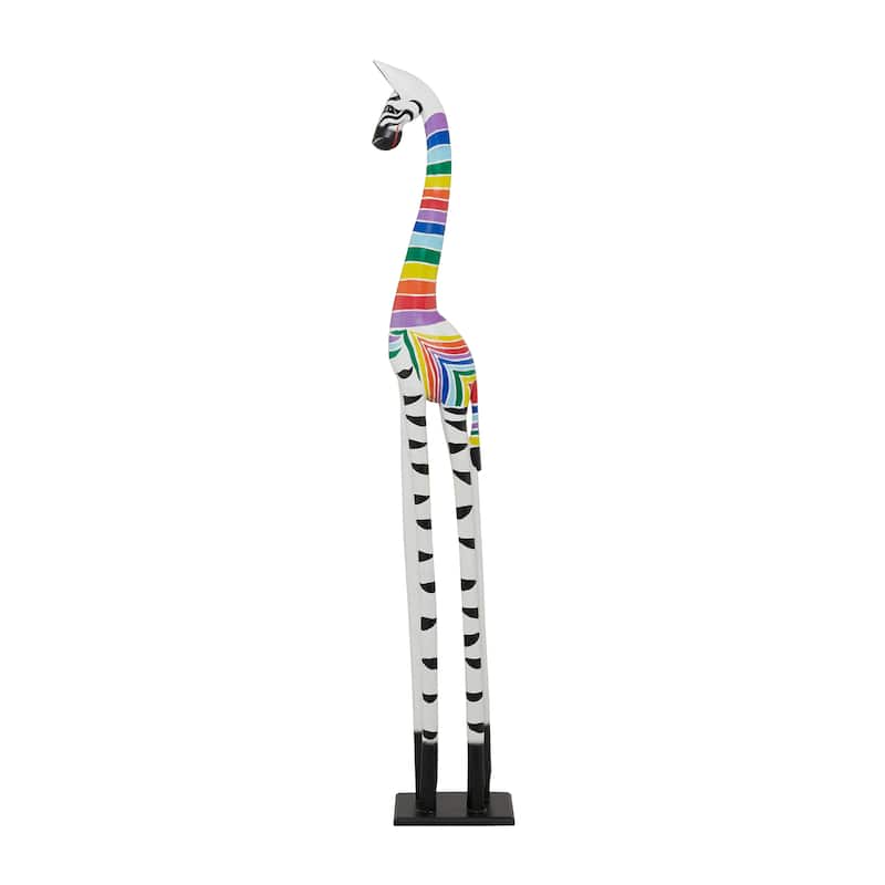 Multi Colored Wood Handmade Various Animals Sculpture