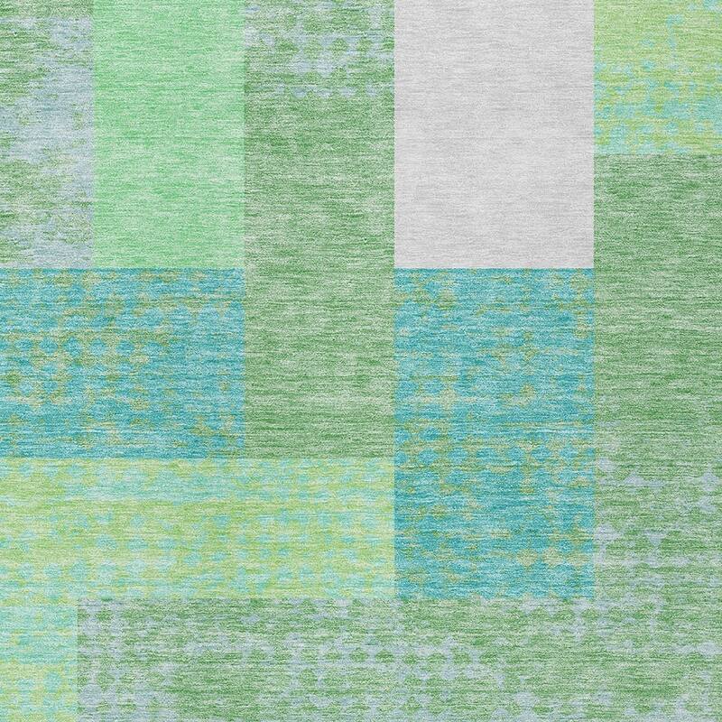 HomeRoots Geometric Transitional Rectangle Outdoor Rug