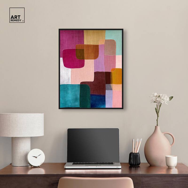 Color Block Cadence III Canvas by Art Remedy