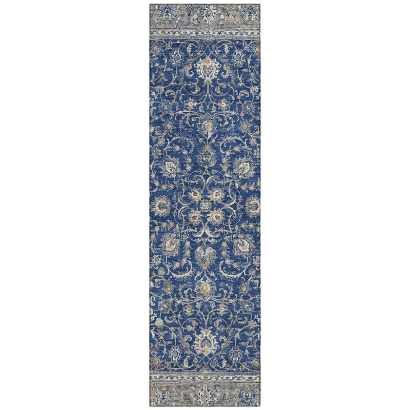 Machine Washable Indoor/ Outdoor Traditional Arvada Chantille Rug