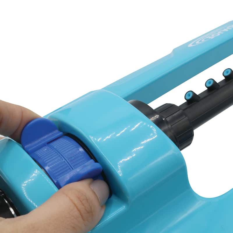 Aqua Joe Indestructible Metal Base Oscillating Sprinkler - 4,400 Sq Ft - 4,400 Sq Ft