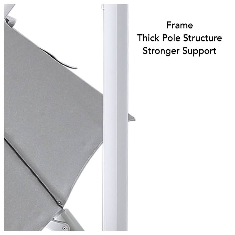 Margutta 10 ft. x 13 ft. Rectangle Aluminum Cantilever Tilt Outdoor Parasol Patio Umbrella with Granite Base in Mouse Gray