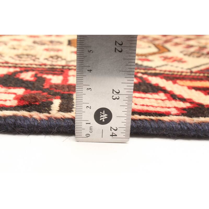 ECARPETGALLERY Hand-knotted Andelz Red Wool Rug - 3'11 x 6'6