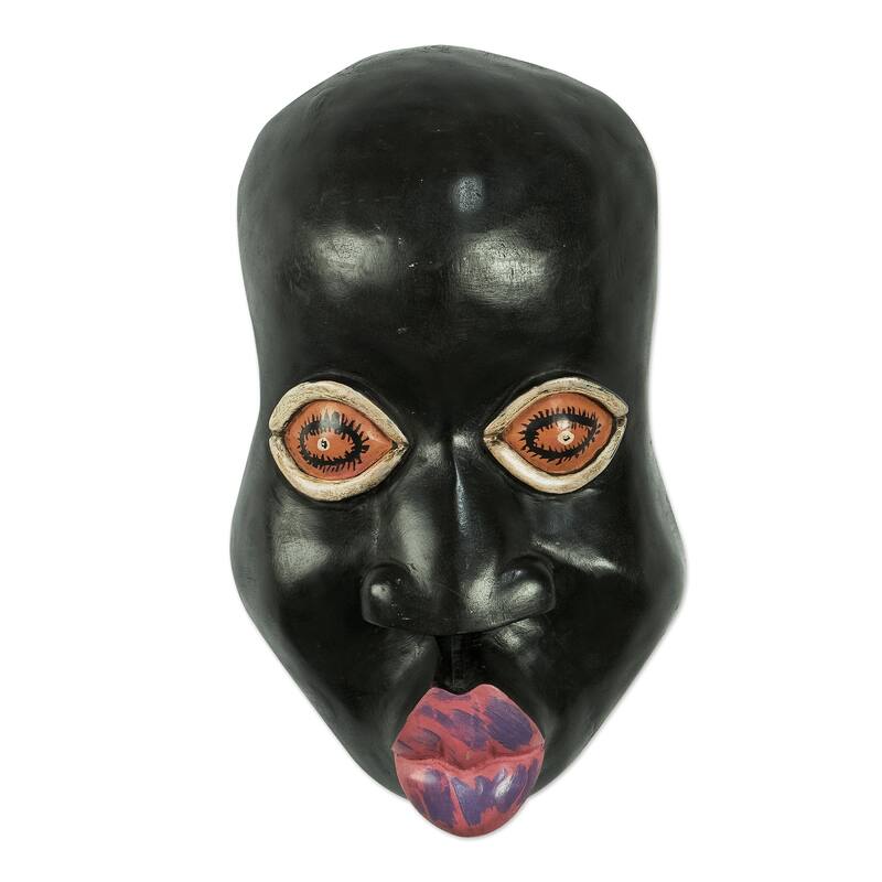 Novica Handmade Kisses African Wood Mask