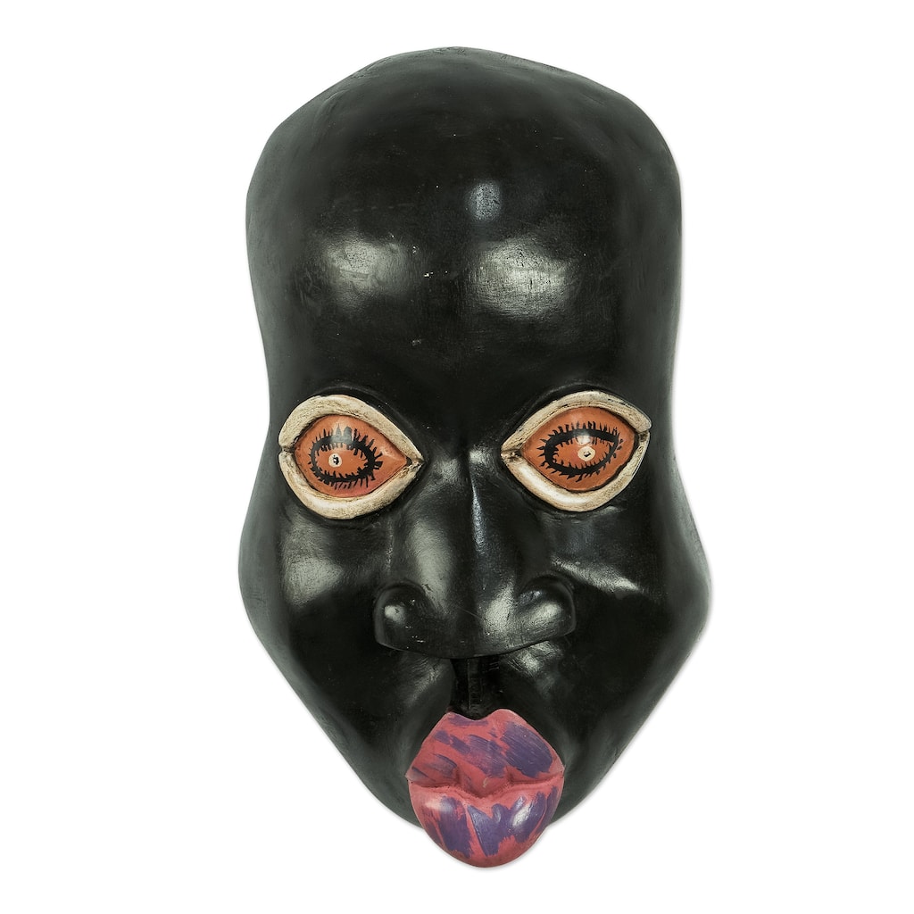 Novica Handmade Kisses African Wood Mask