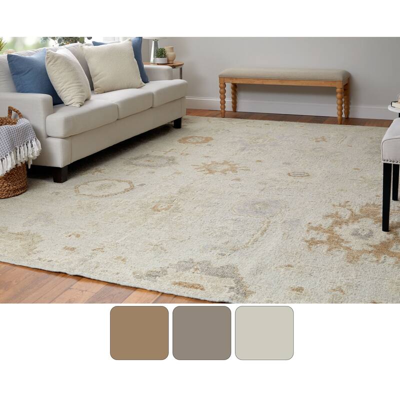 Grand Bazaar Loper Hand Knotted Floral & Botanical Transitional Area Rug