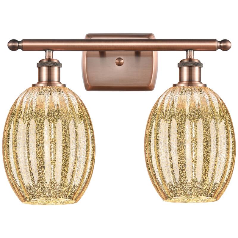 Innovations Lighting 516-2W-12-17 Preston Vanity Preston 2 Light 17" - Antique Copper / Mercury