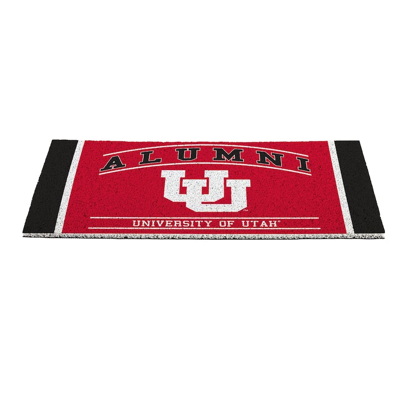28 in. x 16 in. University of Utah Alumni Full Color PVC Door Mat