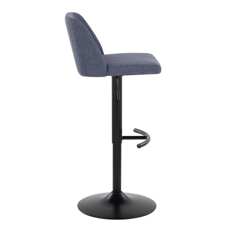 Strick & Bolton Oscar Adjustable Bar Stool with Rounded T Footrest (Set of 2)