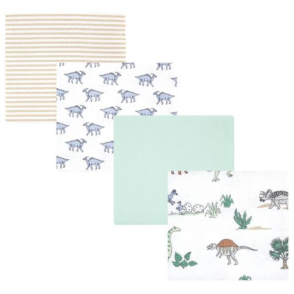slide 1 of 1, Hudson Baby Infant Boy Cotton Flannel Receiving Blankets, Boy Dino World, One Size - Boy Dino World - One Size One Size - Boy Dino World