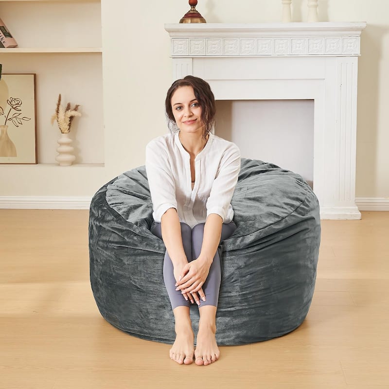 Bean Bag Chairs for Adults 3' Memory Foam Furniture BeanBag Chair Kids