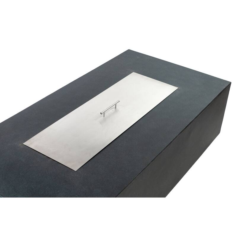 Chelsea 55" Rectangular Outdoor Fire Pit Table by AMS Fireplace