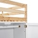 preview thumbnail 16 of 16, Wood Twin Size Loft Bed with Built-in Storage Wardrobe and 2 Windows - Perfect for Play and Sleep - Gray