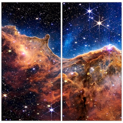 Empire Art Direct the Carina Nebula AB Printed Tempered Glass Wall Art - Multi-Color
