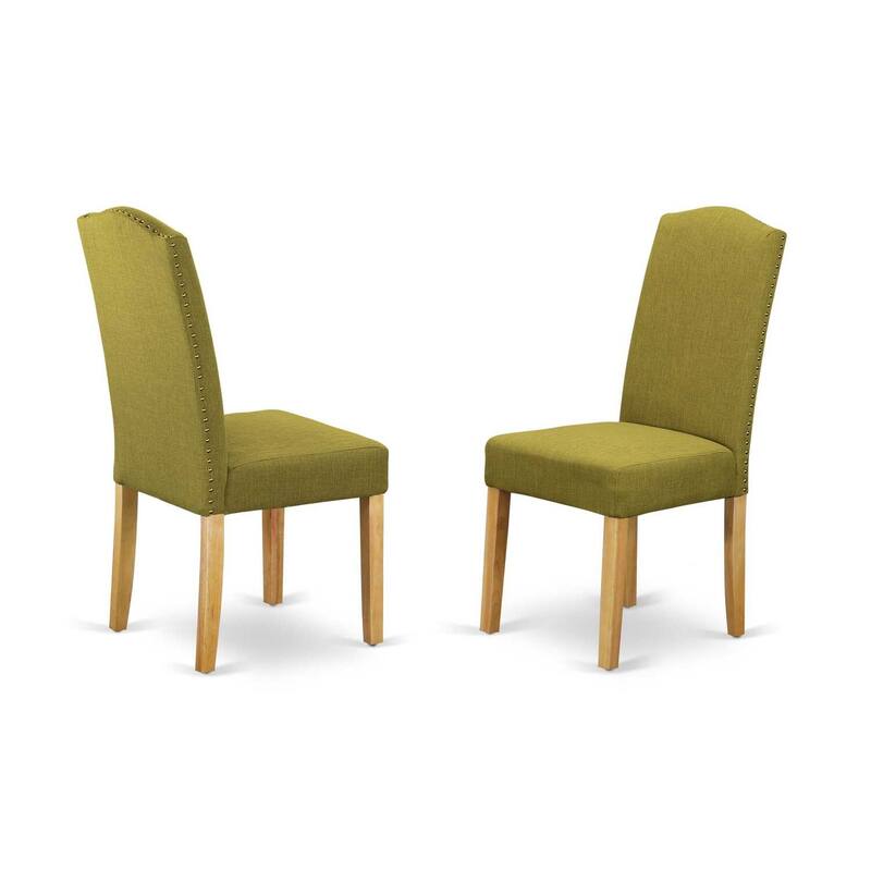 Asian Fusion 3Pc Kitchen Dinette Set - Small Table & 2 Chairs - Light Linen Fabric