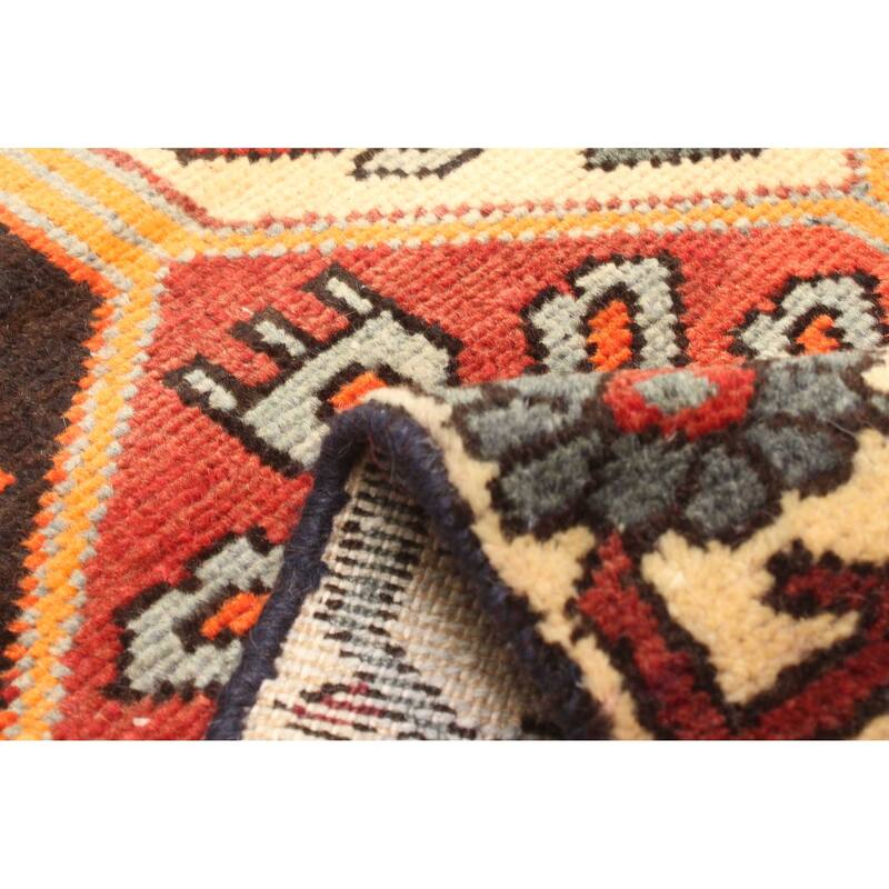 ECARPETGALLERY Hand-knotted Antalya Vintage Red Wool Rug - 3'3 x 7'7