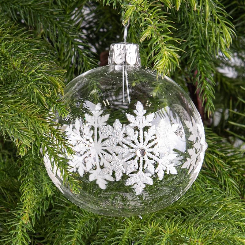 STP Goods Snowflakes Christmas Tree Ornament Set of 6 - Bed Bath ...