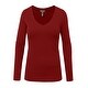 NE PEOPLE Womens Basic Long Sleeve V Neck Casual T Shirt [NEWT77]