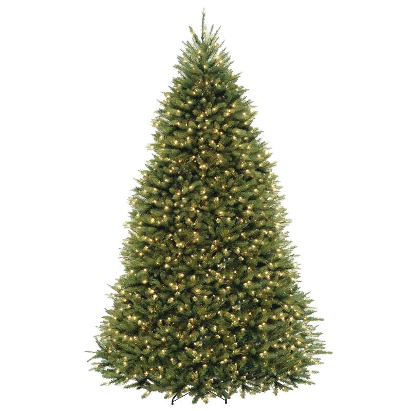 National Tree Company 9 ft. Dunhill Prelit Dual Color Tree w/ 9-function Footswitch - 9 Foot