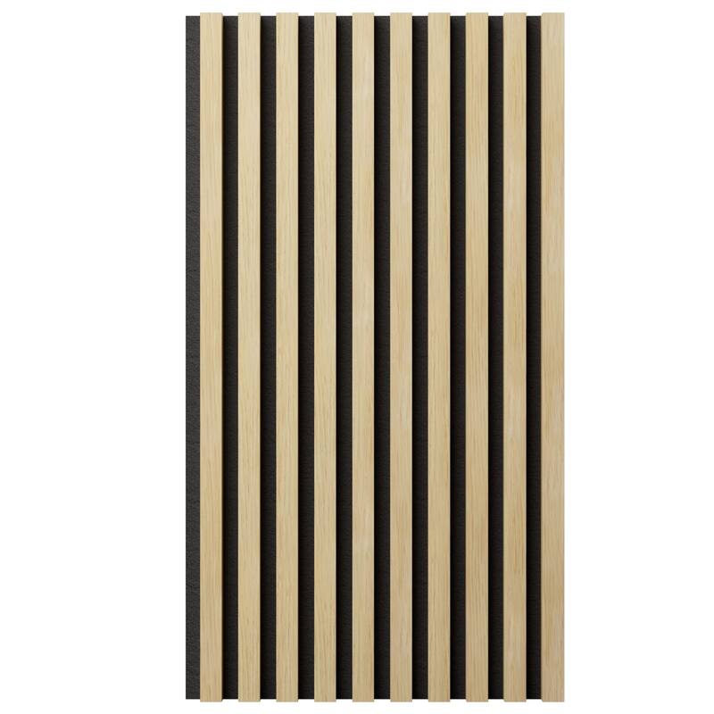 AcoustixPro Noise Cancelling Traditional Small Slat Wall Panel (2 Pack) - Puritan Pine - 11 3/4"W x 94 1/2"H