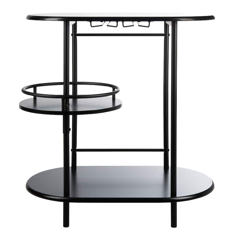 SAFAVIEH Iva 3-Tier Swivel Bar Table - 29.53" W x 17.72" L x 32.76" H
