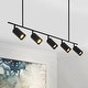 preview thumbnail 1 of 10, Modern Kitchen Island Linear Track Light Fixtures Black