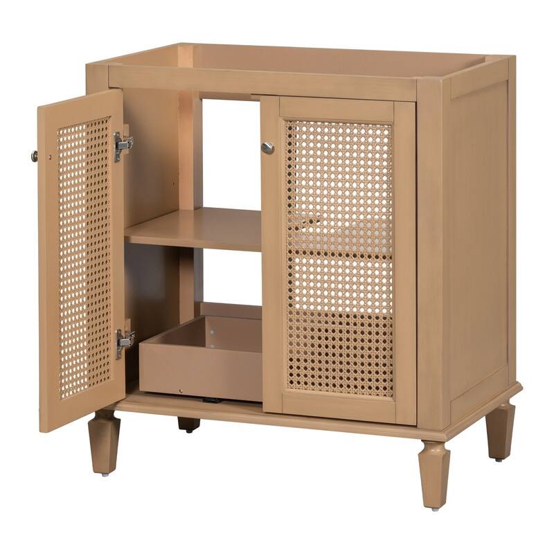 30 Inch Bathroom Vanity with Hidden Drawer, Storage Cabinet, not include sink