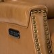 preview thumbnail 10 of 49, Kunibert Multifunctional Genuine Leather Nursery Chair with Metal Swivel Base Set of 2 by HULALA HOME