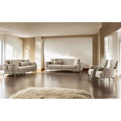 Nova 4 Pieces Living Room Sets 2 Sofa 2 Chair