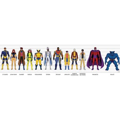 RoomMates Marvel's X-MEN '97 Band of Mutants Red and Blue Peel and Stick Border