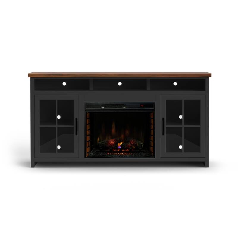 Bridgevine Home 74 inch Fireplace TV Stand Console for TVs up to 85 inches