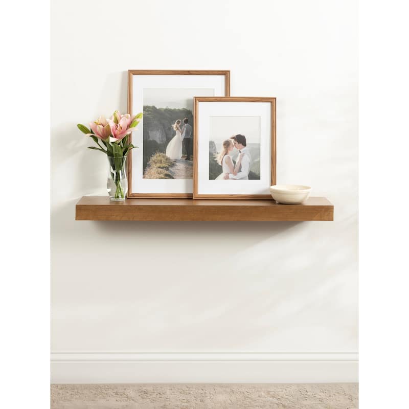 Kate and Laurel Havlock Wood Shelf Set