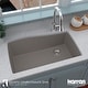 preview thumbnail 52 of 63, Karran Undermount Quartz Composite 33 in. Single Bowl Kitchen Sink with Accessories