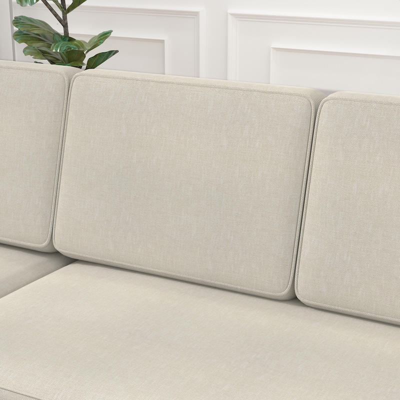 L-Shaped Couch Convertible Sofa Bed with Storage Chaise