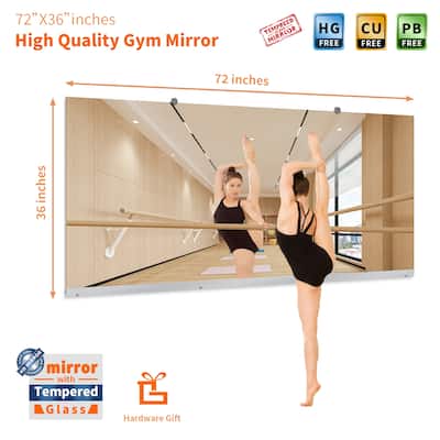 Wall Mirror Home Gym Mirror Dance Studio Mirror Tempered Glass Mirror