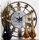 preview thumbnail 1 of 16, Metal 36-inch Fleur-de-lis Decorative Clock
