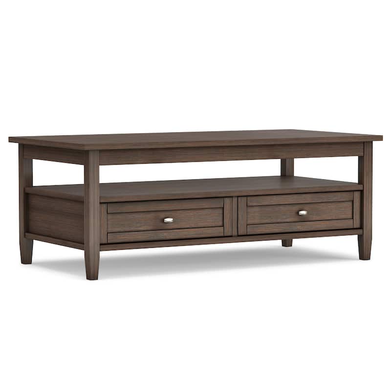 WYNDENHALL Norfolk Wood Transitional Coffee Table - 48 Inches wide